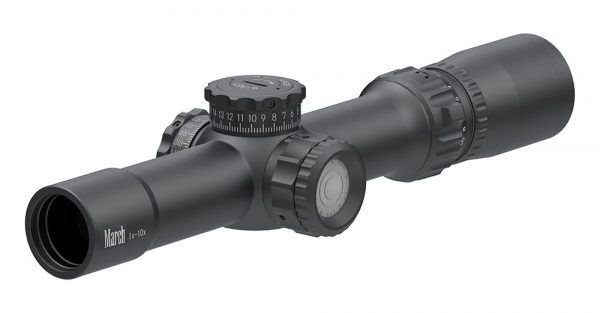 March Compact Tactical 1-10x24 MTR-2 Reticle 1/4MOA Illuminated Riflescope D10V24TI
