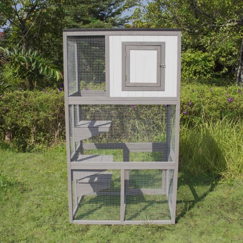 Zoovilla Outdoor Cat Climber, 27.56" L X 40.16" W X 72.24" H