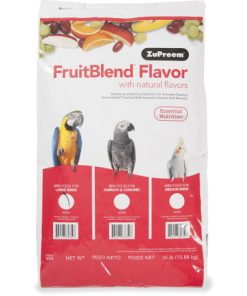 ZuPreem FruitBlend Flavors Bird Food for Large to XLarge Birds, 35 LBS