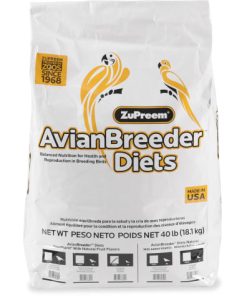ZuPreem AvianBreeder Fruitblend Flavor Diet for Cockatiels Bird Food, 40 LBS
