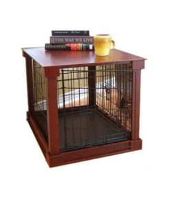 Zoovilla Dog Crate with Wooden Cover, 28" L X 42" W X 30" H