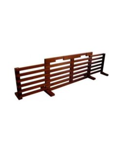 Zoovilla Gate-N-Crate Folding Pet Gate with Cherry Finish