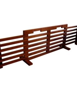 Zoovilla Gate-N-Crate Folding Pet Gate with Walnut Finish