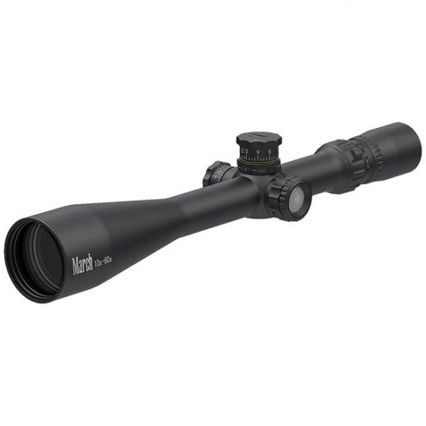 March Tactical 10-60x52 MTR-FT Reticle 1/8MOA Illuminated Riflescope D60V52TI