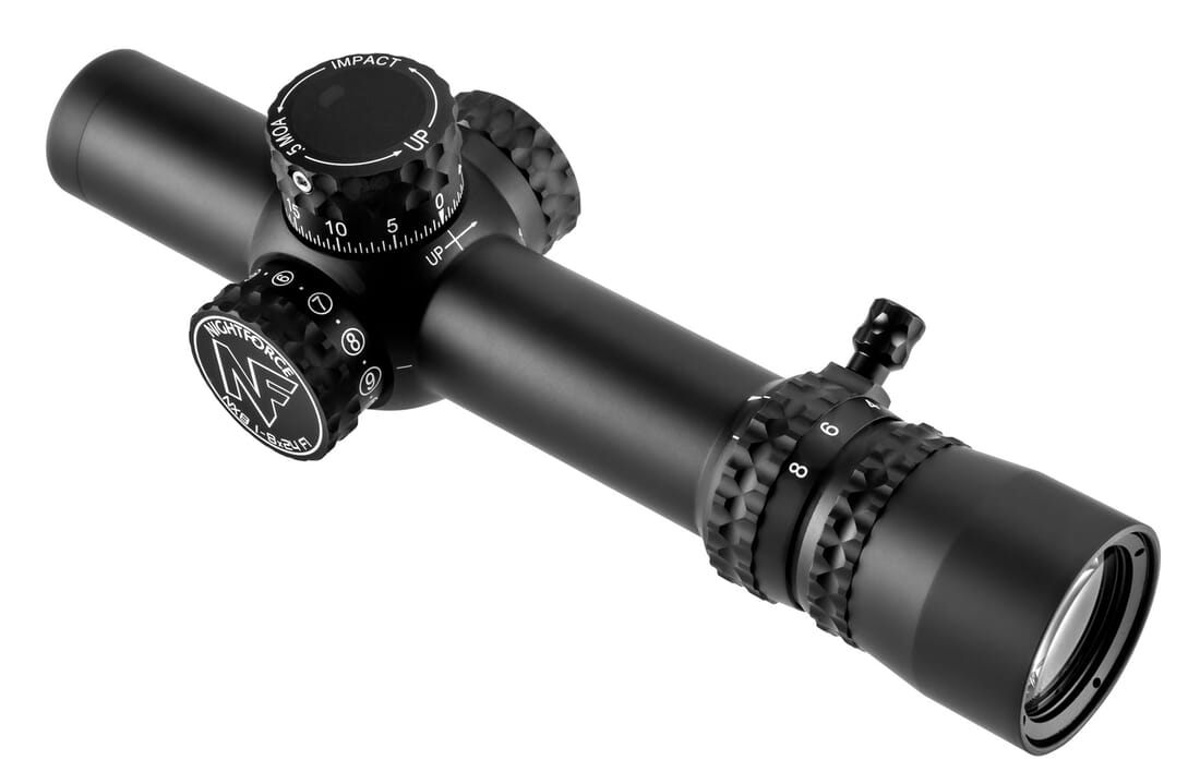 Nightforce NX8 1-8x24mm F1 - ZeroStop - .5 MOA Capped Windage PTL FC-MOA Demo Riflescope C600