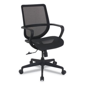 Kathy Ireland Office Mid-Back All-Mesh Chair, Black (ALEKA14218)