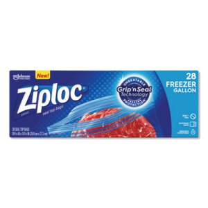 Ziploc Zipper Freezer s, 2.7 mil, 9.6" x 12.1", Gallon, 252 s (SJN314445)