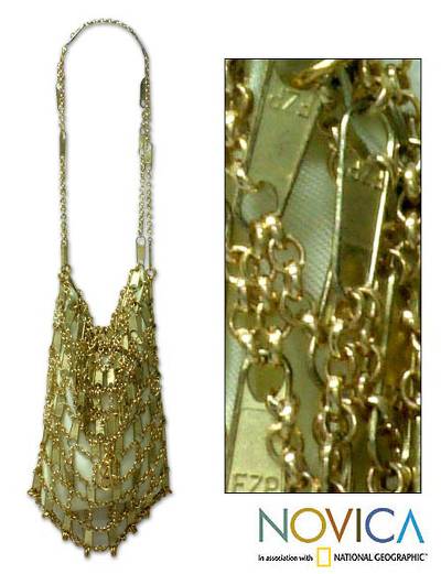 Zipper shoulder bag, "Conscience"