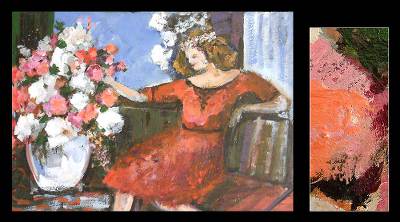 , "Woman Among Flowers"