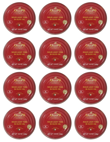 (Pack of 12) Callipo Oro Single Pack Tuna in Olive Oil, 5.6 oz