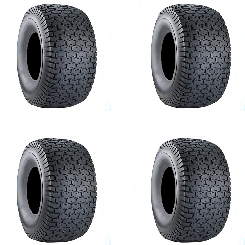 (4) Replacement Carlisle Turf Saver II 15x6-6A Lawn and Garden Tires (Tires Only)