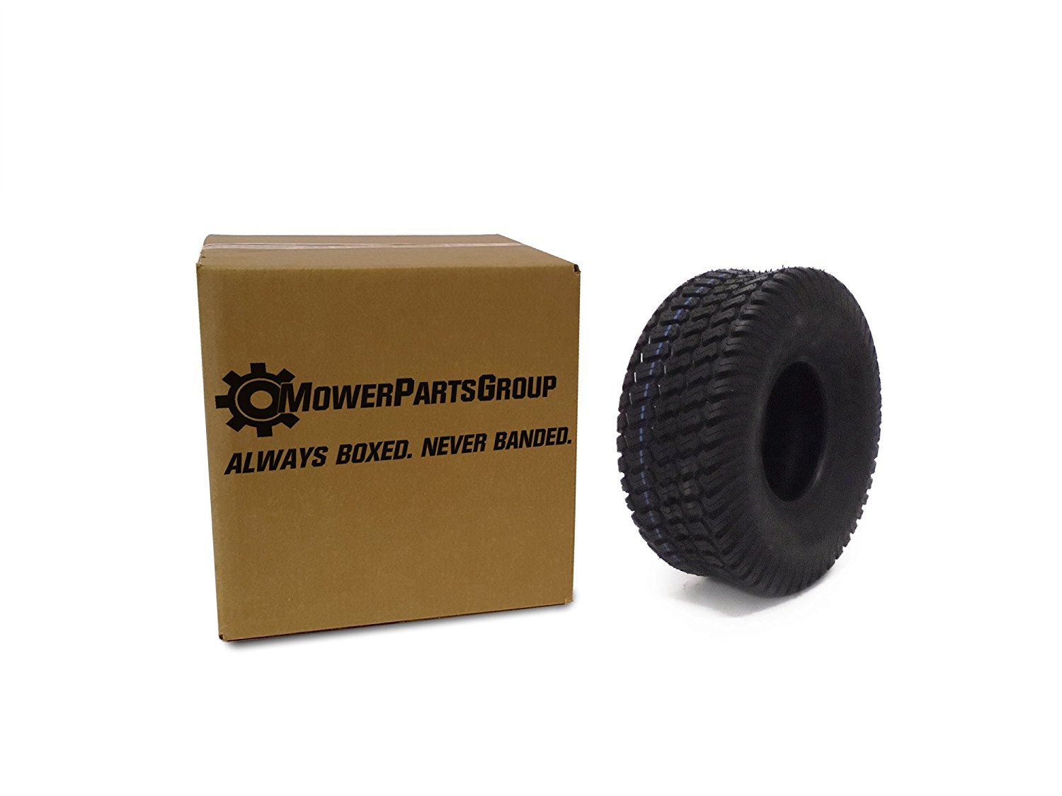(1) 16x6.50-8 Tires 4 Ply Lawn Mower Garden Tractor 16-6.50-8 Turf Master Tread By MowerPartsGroup