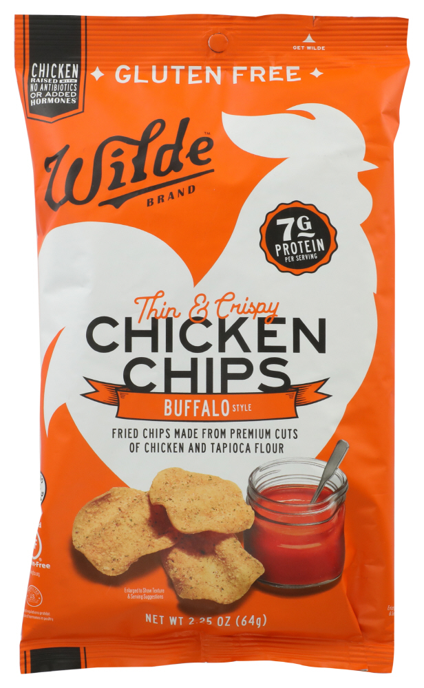 (12 Pack) Wilde Snacks: Chicken Buffalo Chips, 2.25 Oz