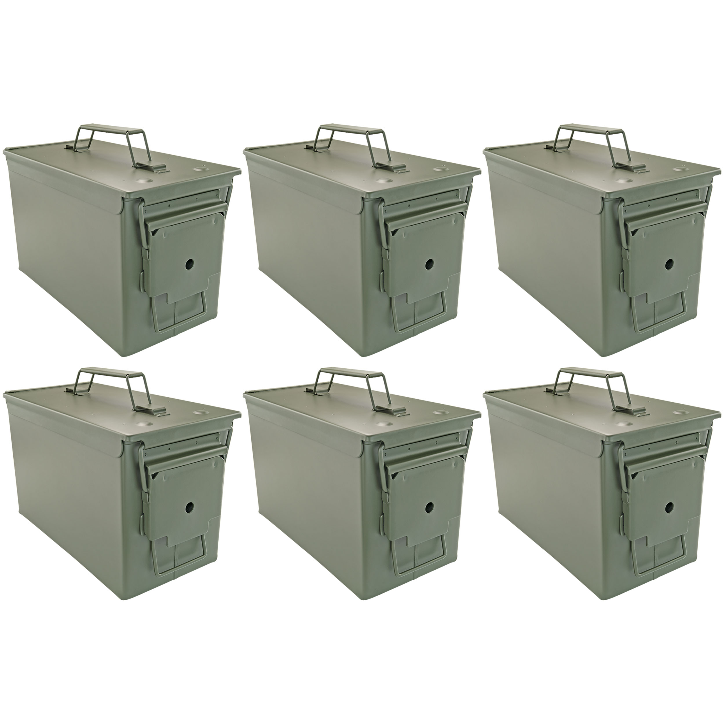 .50 Cal Ammo Cans, Set of 6