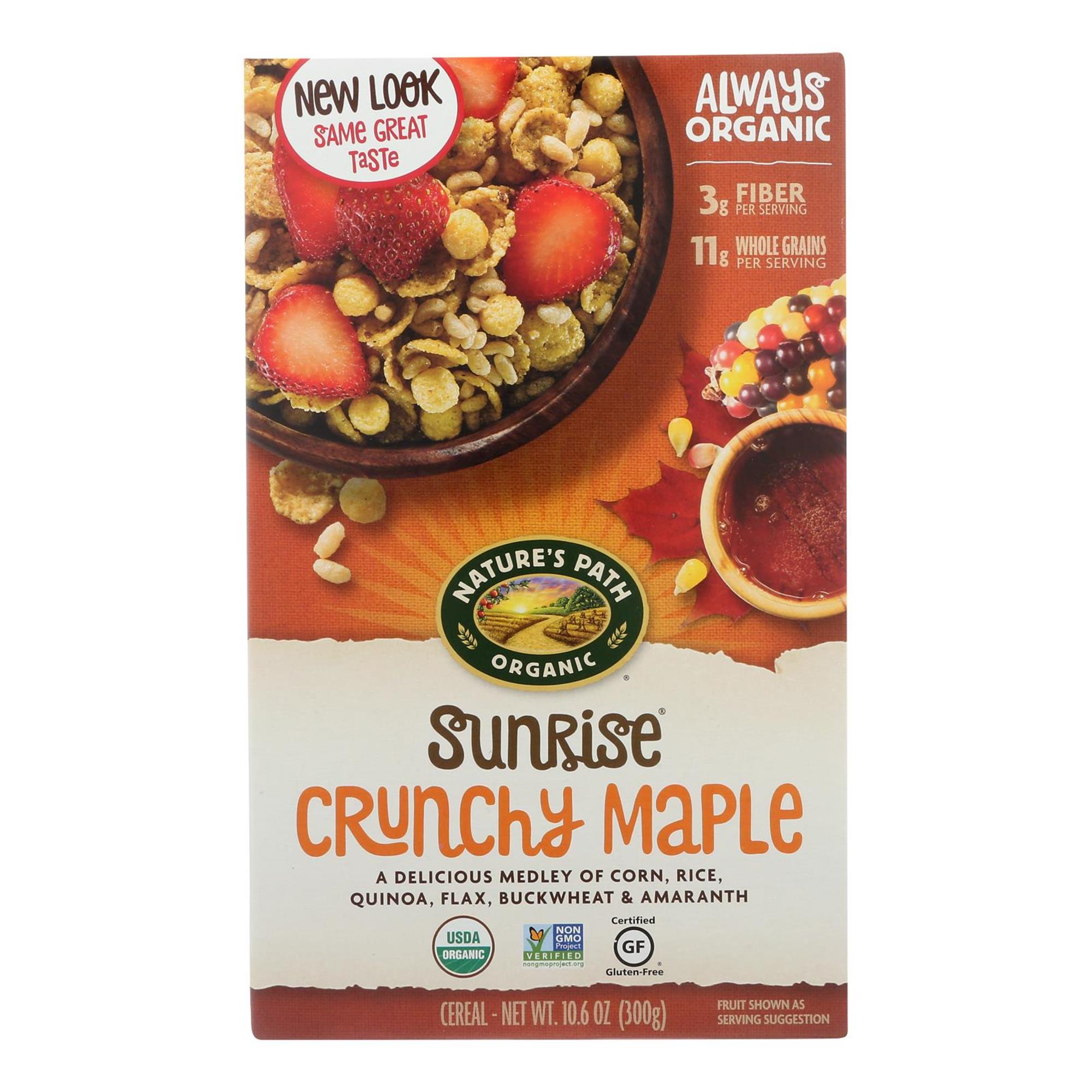 (12 Pack) Nature'S Path Crunchy Maple Sunrise Cereal, 10.6 Oz