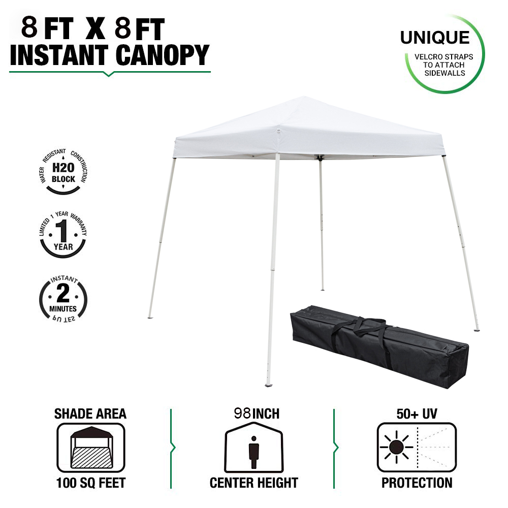Zimtown Pop-Up Canopy Tent 8' x 8' Instant Event Gazebo Party Tent Folding Portable