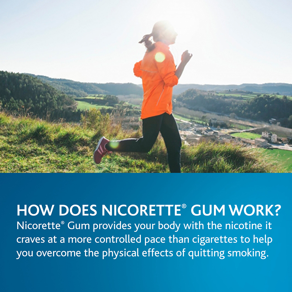 (2 Pack) Nicorette Nicotine Gum to Stop Smoking, 4mg, Original, 170 Count