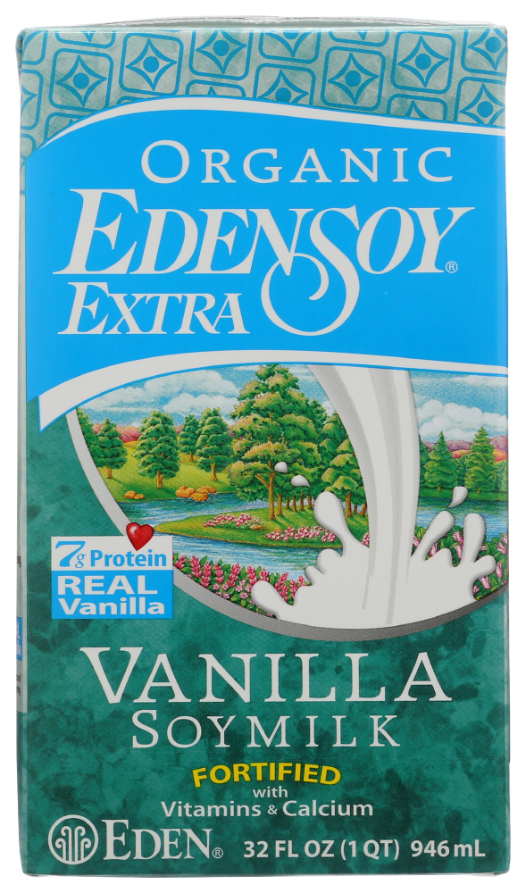 (12 Pack) Eden Foods Organic Edensoy Extra Vanilla Soy Milk, 32 Fz