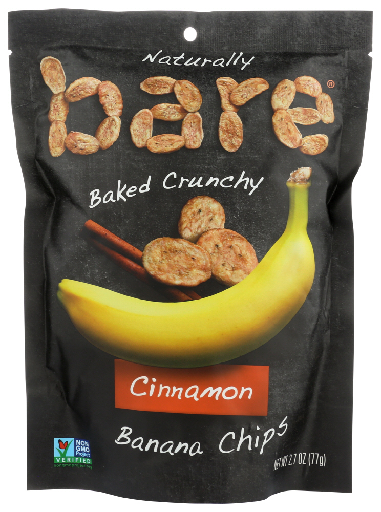 (12 Pack) Bare Food Baked Crunchy Cinnamon Banana Chips, 2.7 Oz.