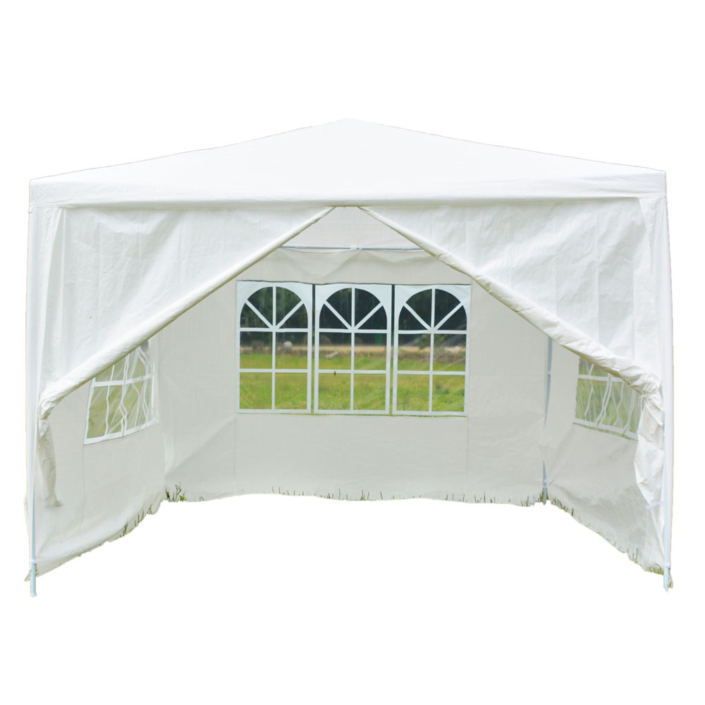 Zimtown 10' x 10' Party Tent Wedding Canopy Gazebo Wedding Tent Pavilion w/ 4 Side Walls