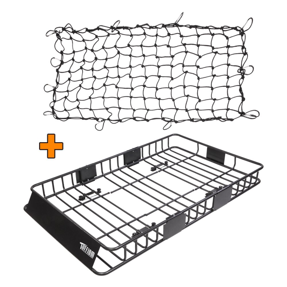 Zimtown Extension Roof Cargo Carrier SUV Truck Steel Basket Luggage Box Durable 250lbs, w/Net