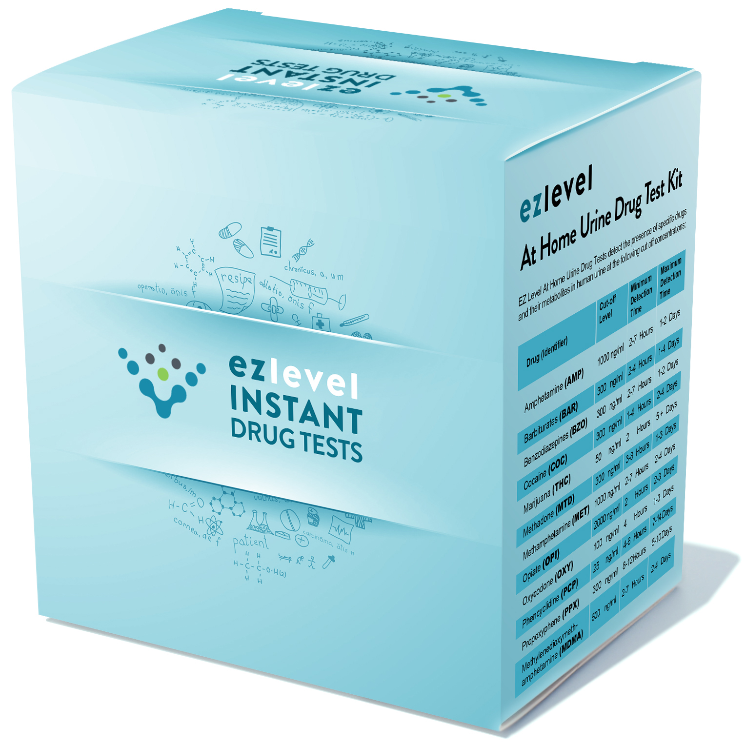 (15 Pack) EZ Level 12 Panel At Home Urine Drug Dip Test Multi-Drug Testing Kit