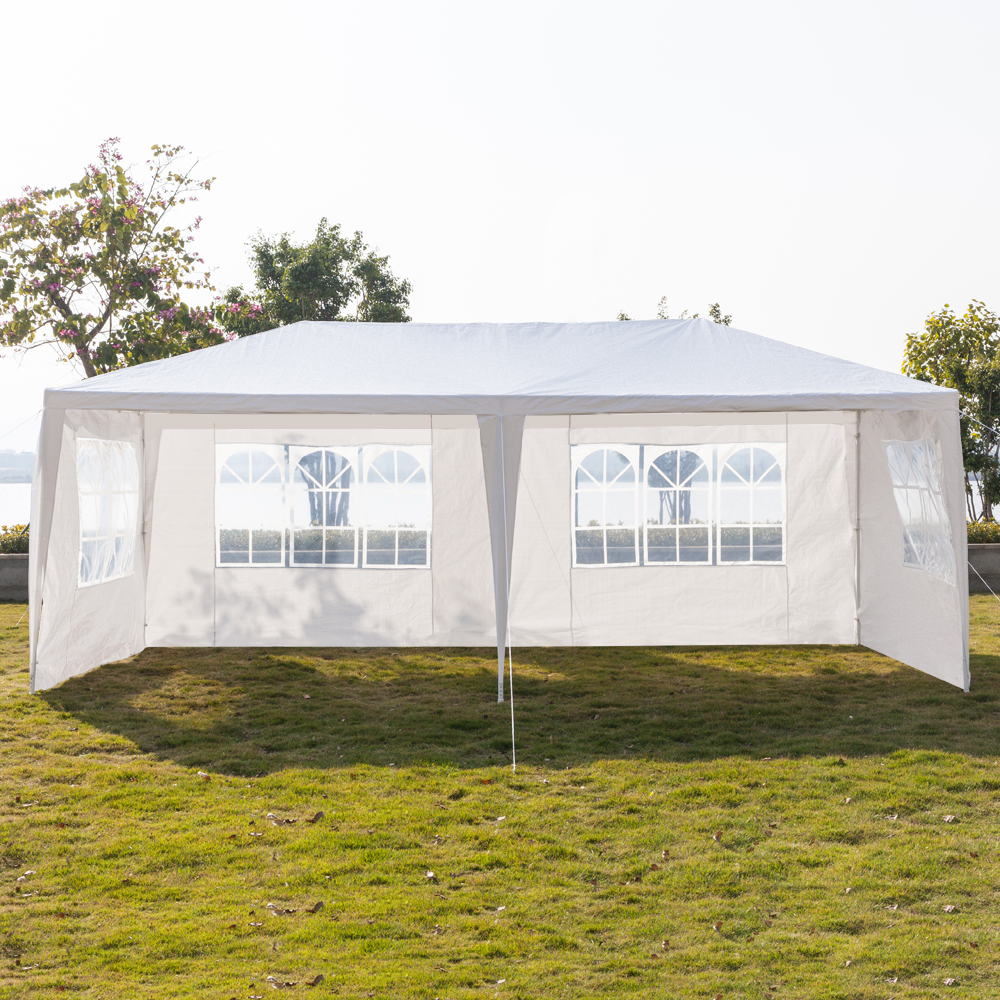 Zimtown 10'x20' Upgraded 4 Sides Heavy duty Gazebo Canopy Outdoor Party Wedding Tent with Spiral Tubes
