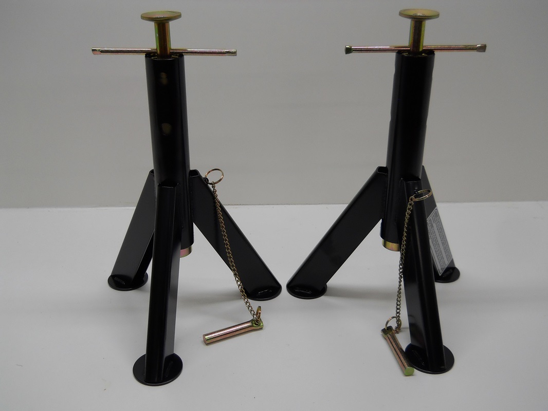 (2) RV Camper Motor Home Trailer Adjustable Stabilizer Jack Stands / 7500 LB