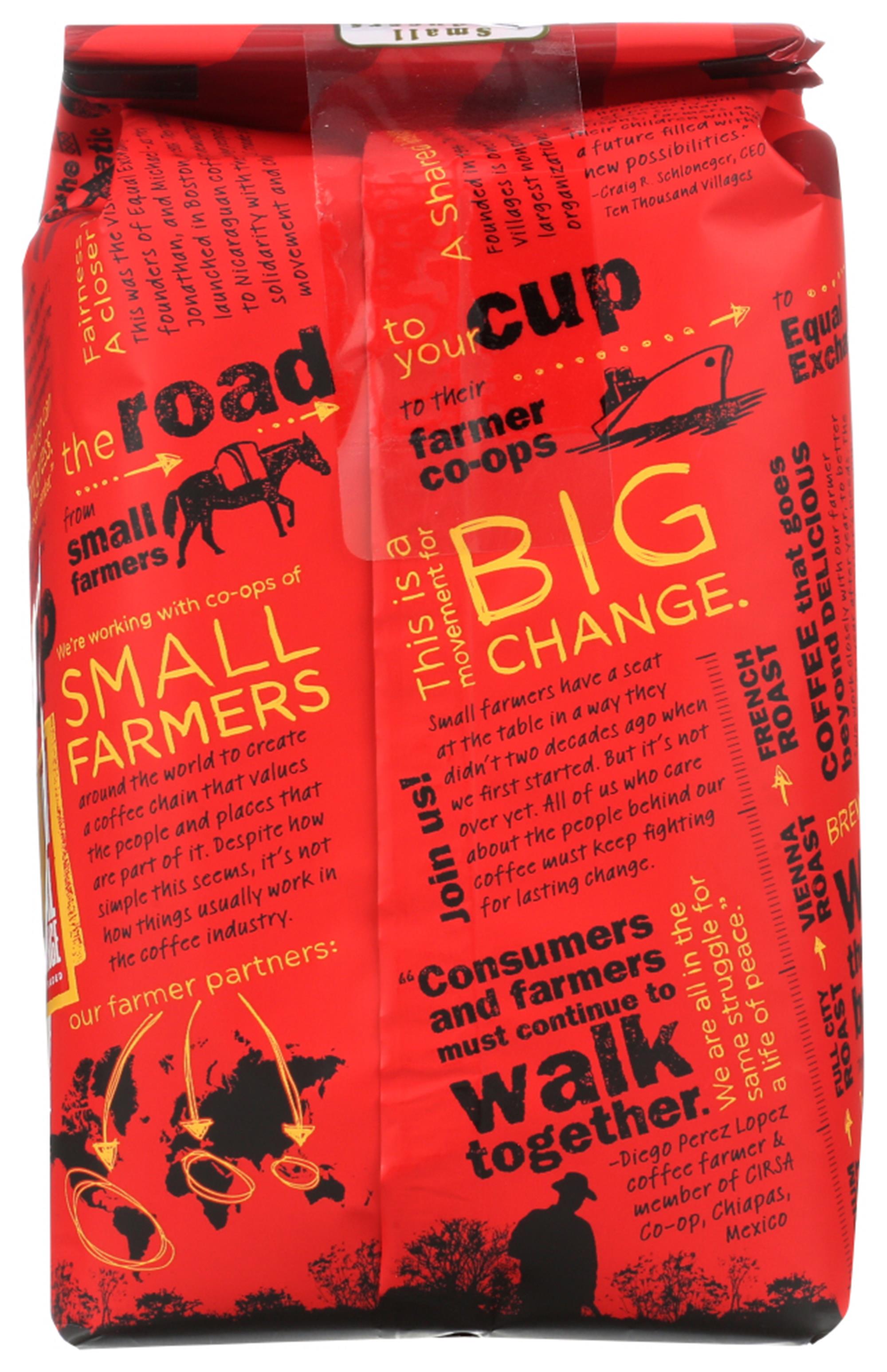 (6 Pack) Equal Exchange Authentic Fair Trade Small Farmer Coffee, 12 Oz