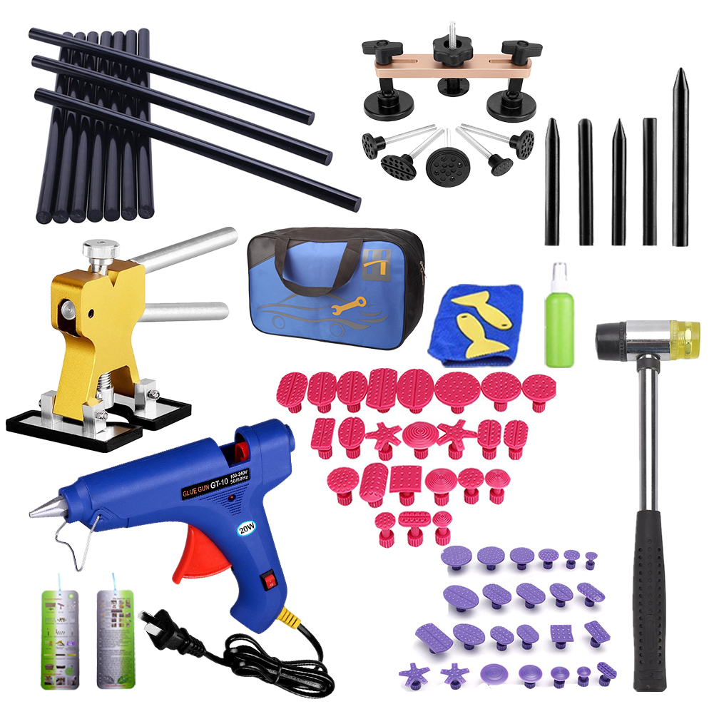 ?Gifts for Him?Paintless Dent Removal Tools Pops a Dent Puller Car Dent Remover Tap Down Kits Pro Glue Gun w/ Glue Sticks for Auto Body Dent Repair