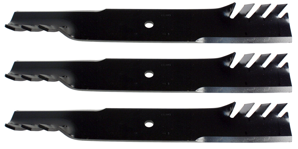 (3) USA Mower Blades® Toothed for Scag 481712, 481708, 48304, 483318, 61" Deck
