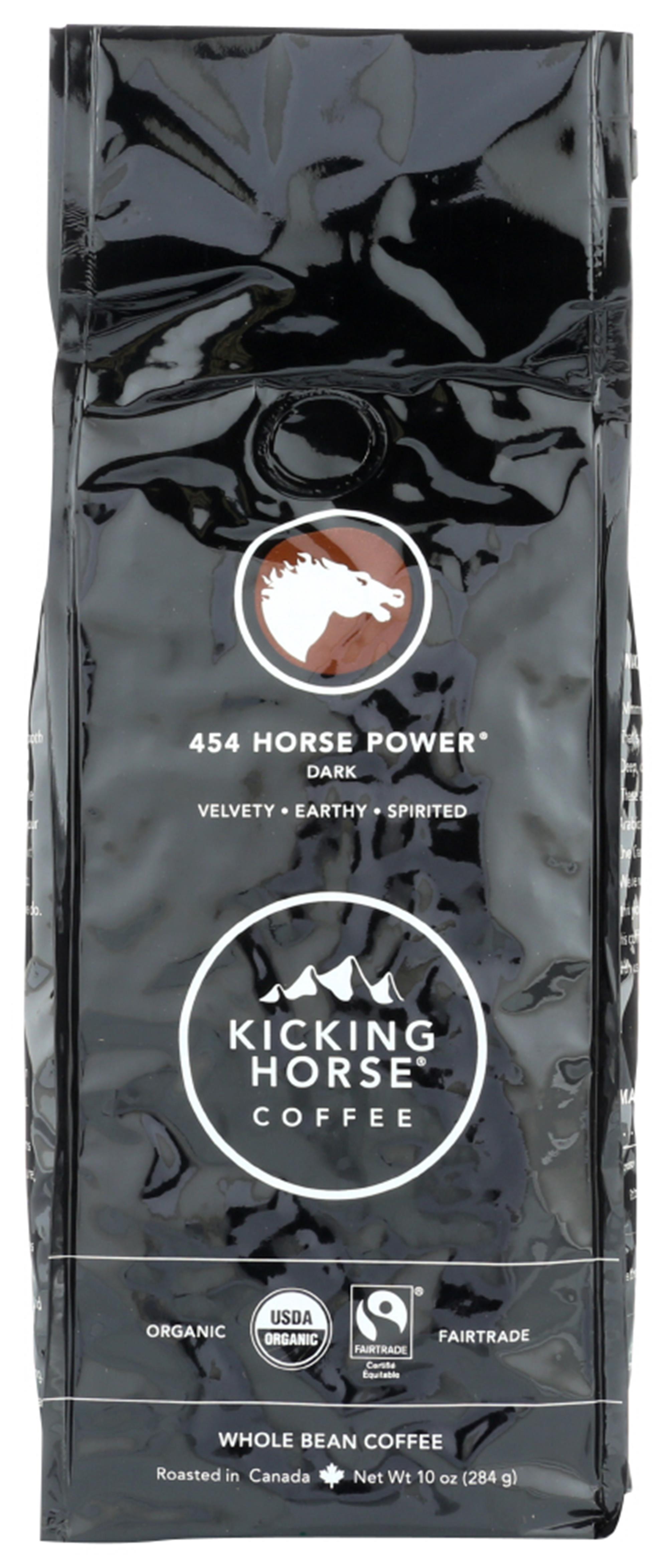 (6 Pack) Kicking Horse Coffee 454 Horse Power Whole Bean Coffee, 10 OZ