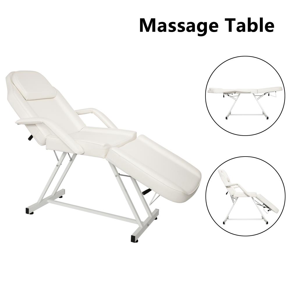 Zimtown 73"L Portable Adjustable Massage Table Tattoo Chair Couch, with Removable Face Pillow, for Salon Beauty Physiotherapy Facial SPA