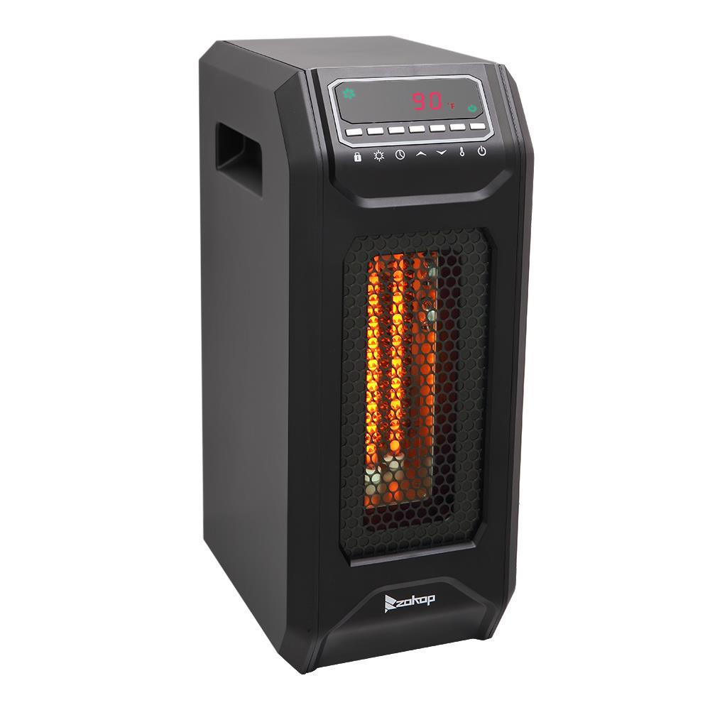 Zimtown 1500W Portable Electric Space Heater w/Remote Control & Child-Safety Lock, Great for Bedroom & Living Room