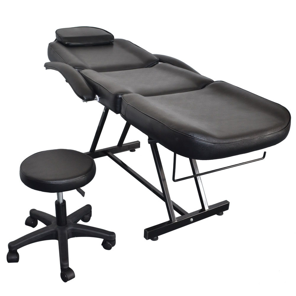 Zimtown 73 inches Adjustable Tattoo Massage Acupuncture Barber Chair, for Facial Spa Salon Beauty, with Hydraulic Stool