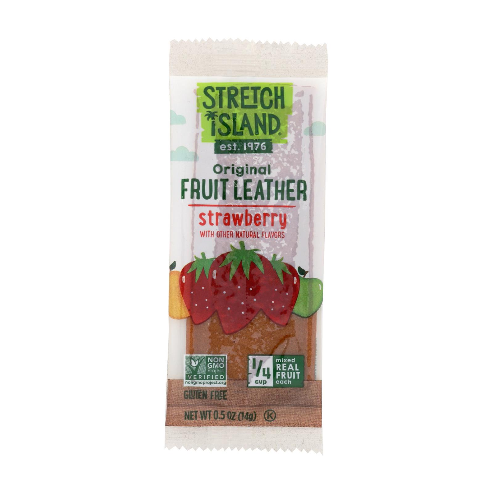 (30 Pack) Stretch Island Fruit Leather Strip Summer Strawberry, .5 Oz