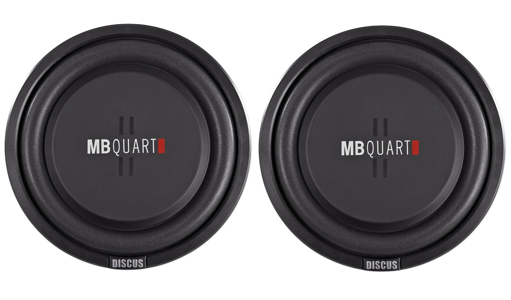 (2) MB Quart DS1-254 10" Shallow Mount Car/Truck Subwoofers w/Poly Cones