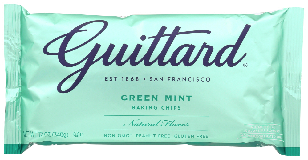 (12 Pack) Guittard Chocolate Baking Chips, Green Mint, 12 Oz