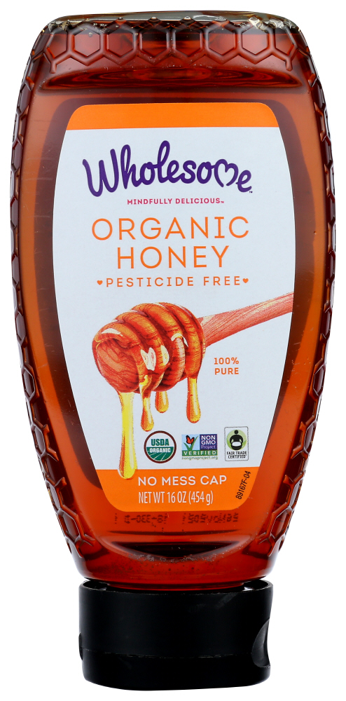 (6 Pack) Wholesome! Honey, Organic, 16 Oz