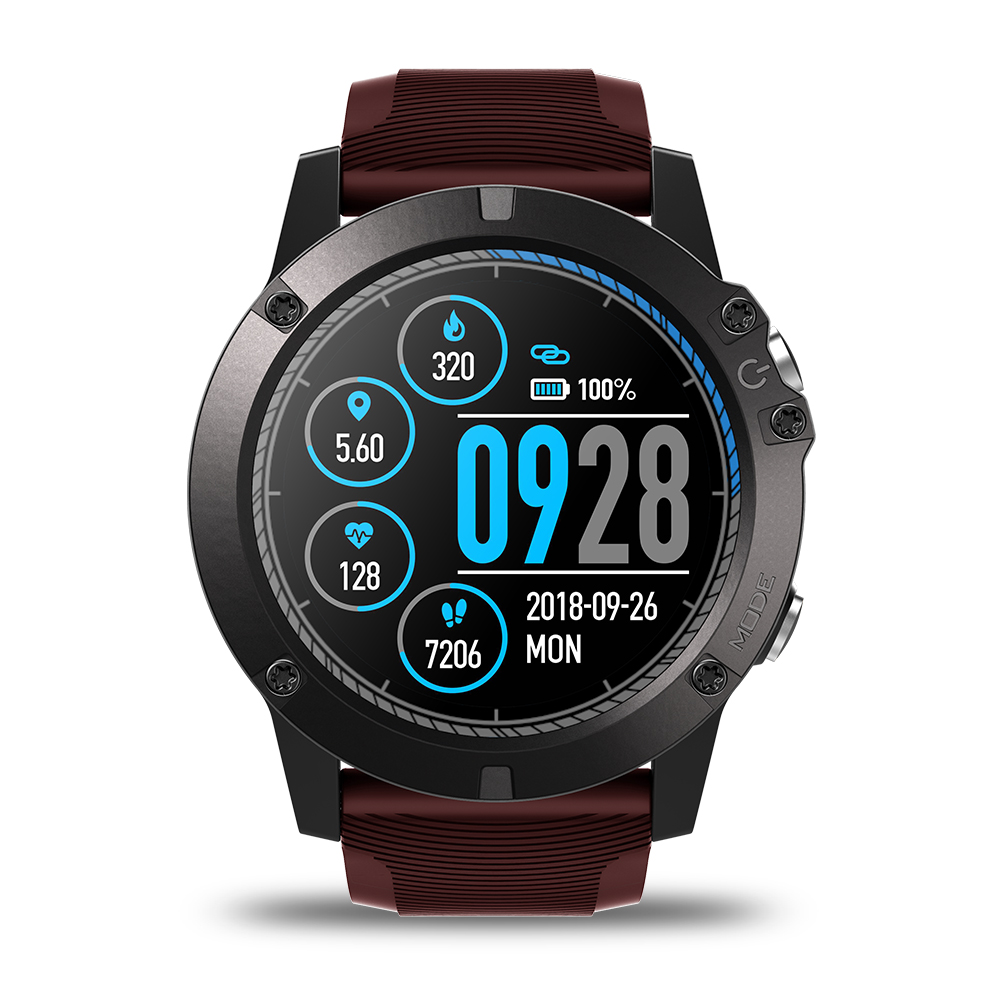 Zeblaze VIBE 3 PRO Smart Watch 1.3-Inch IPS Color Display Female Male Smart Bracelet BT4.0 Heart Rate Sleep Monitoring Pedometer Stopwatch Remote Camera Fitness IP67 Waterproof Sports Men Wristwatch f