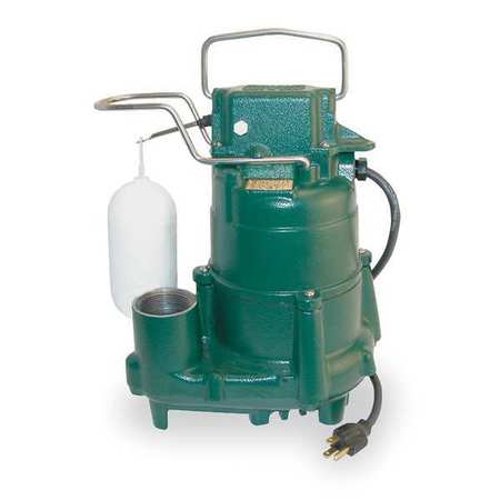 ZOELLER Sump Pump,1/2 HP,1-1/2In NPT,23ft Max,CI M98