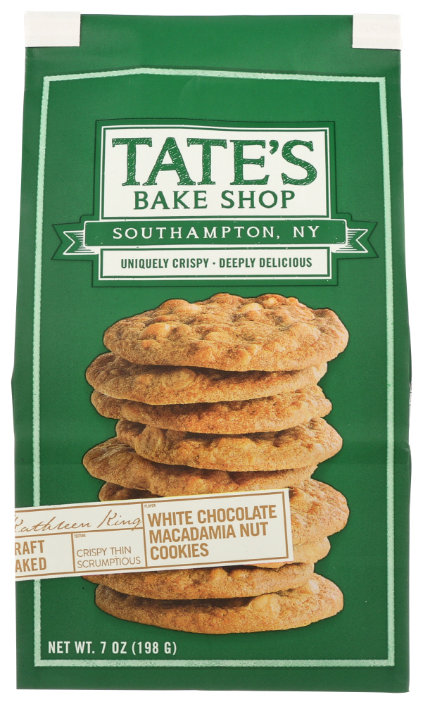 (12 Pack) Tate'S Bake Shop White Chocolate Macadamia Nut Cookies, 7 Oz.