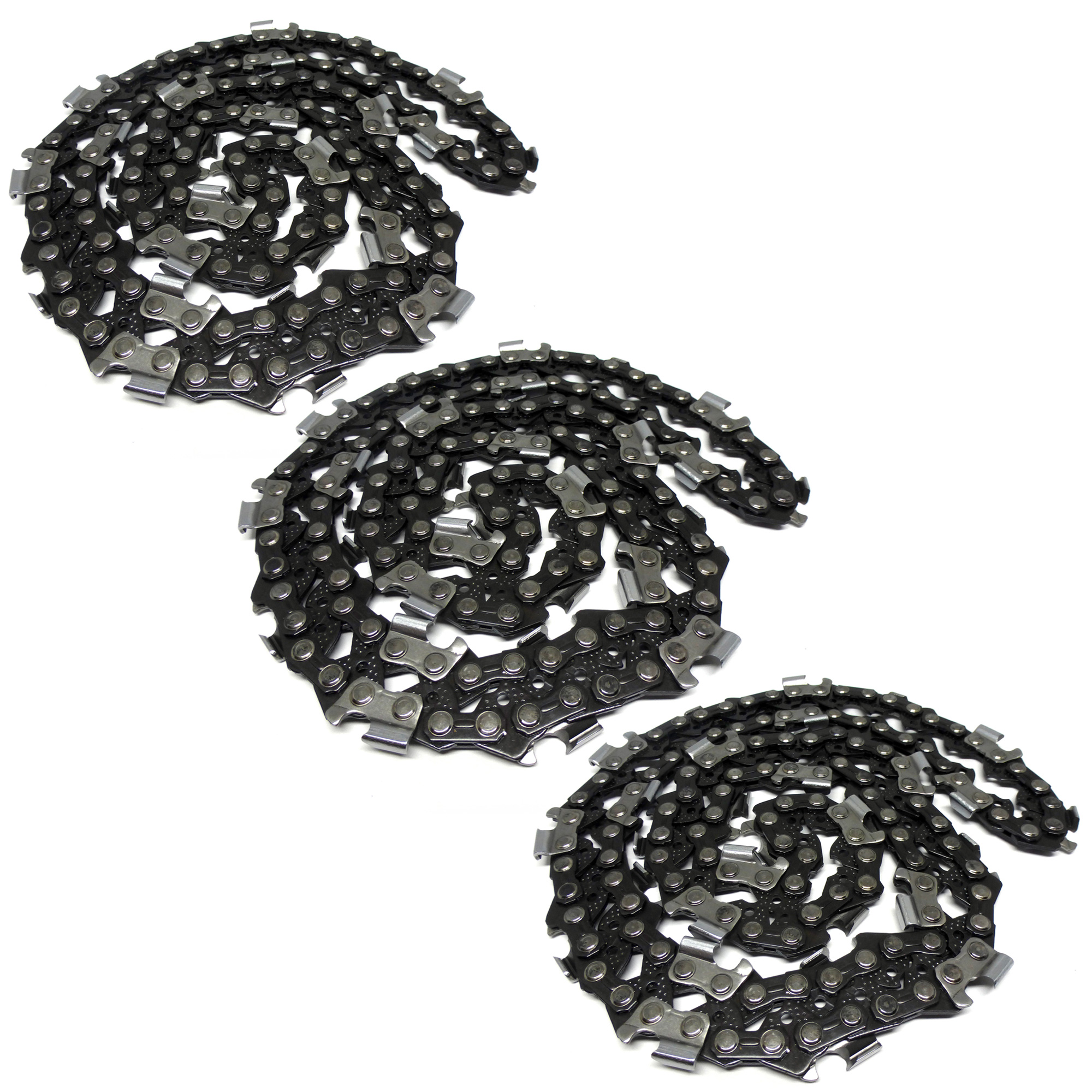 (3 Pack) 20” Chainsaw Chains Pitch 3/8”, Gauge .050, 72 Drive Links, Husqvarna Stihl Oregon 591132372, 501846572, 3624 005 0072, 72LGX072G, 72LG072G