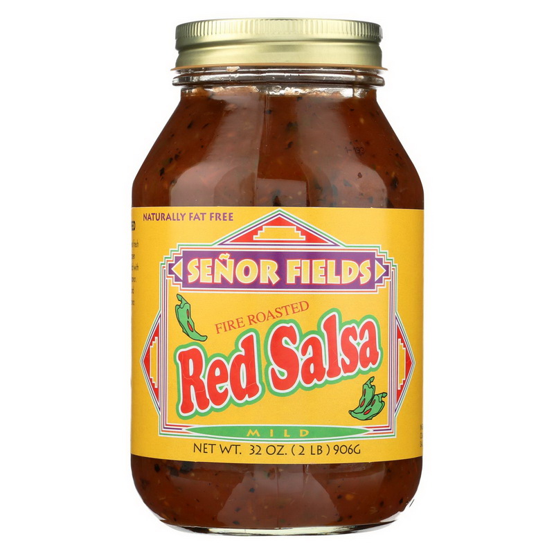 (Price/case)Senor Fields - Fire Roasted Red Salsa - Mild - Case of 12 - 32 oz.