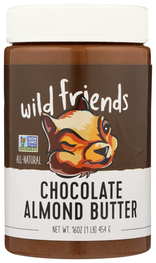 (6 Pack) Wild Friends Chocolate Almond Butter, 16 Oz