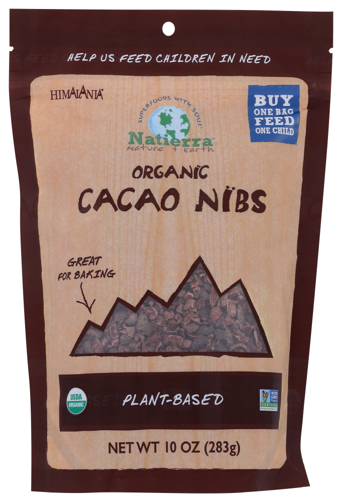(6 Pack) Natierra Cacao Nibs Raw, 10 Oz