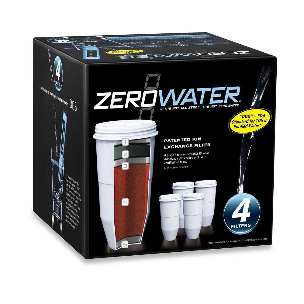 ZeroWater 4-Pack Replacement Filter Cartridges ZR-004