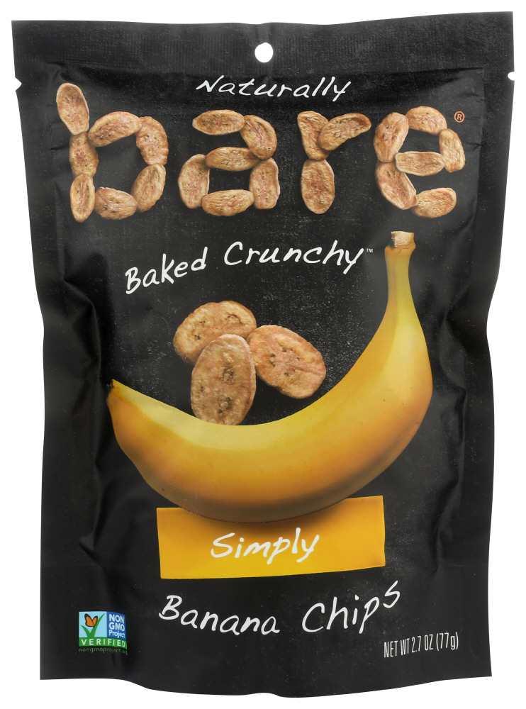 (12 Pack) Bare Simply Banana Chips, 2.7 Oz.