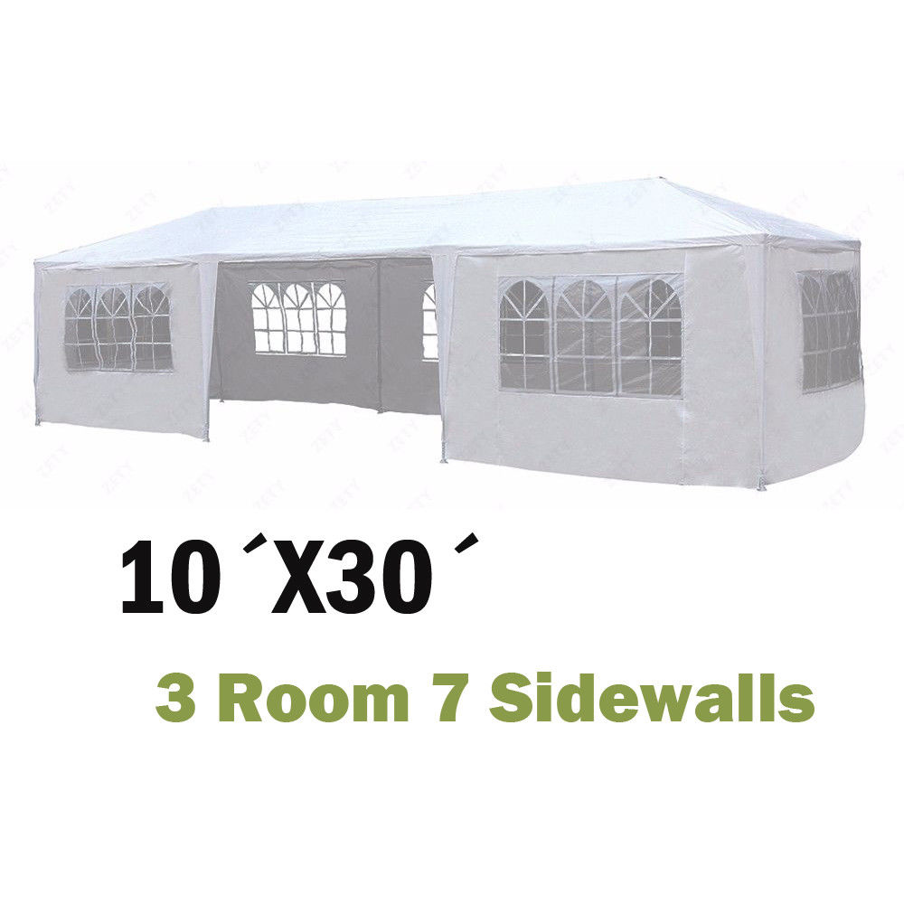 Zimtown Party Wedding Outdoor Patio Tent w/7 Canopy Heavy duty Gazebo Pavilion Event 10'x30'