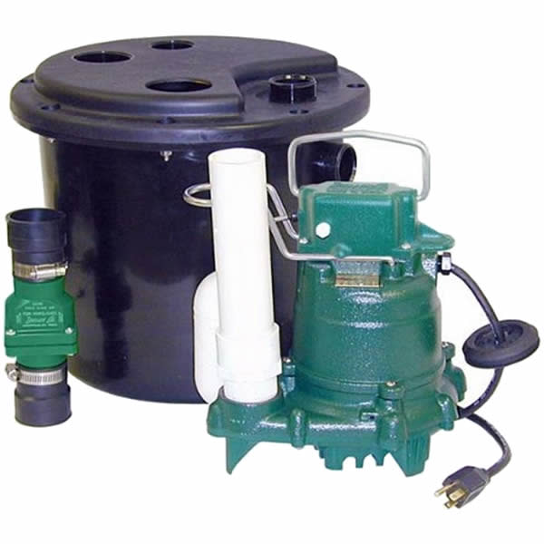 Zoeller 105-0001 1/3 Hp M53 Remote Sink/Drain Pump System - Electric